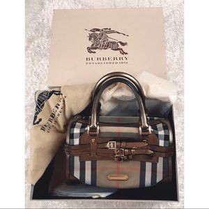 Burberry Check Sartorial Bowling Bag